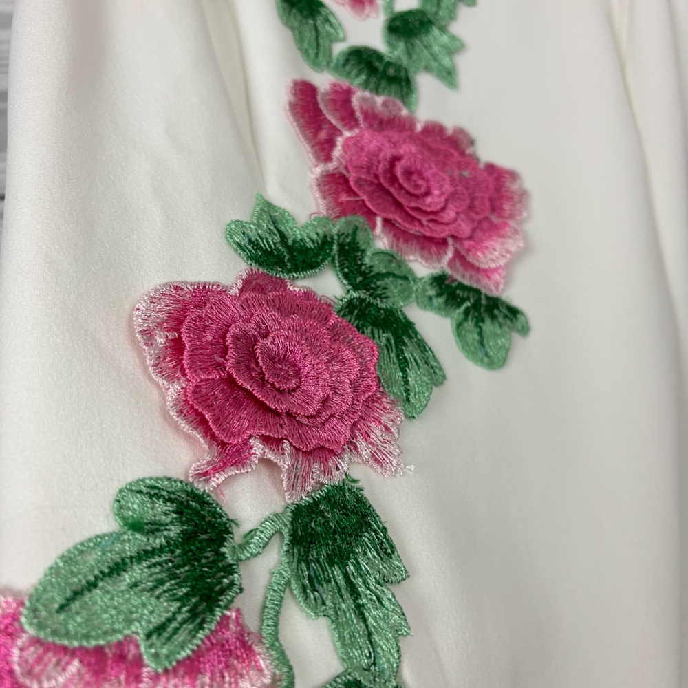 Boston Proper Floral Appliqué Sheath Dress Size 6 NWT - Picture 3 of 12